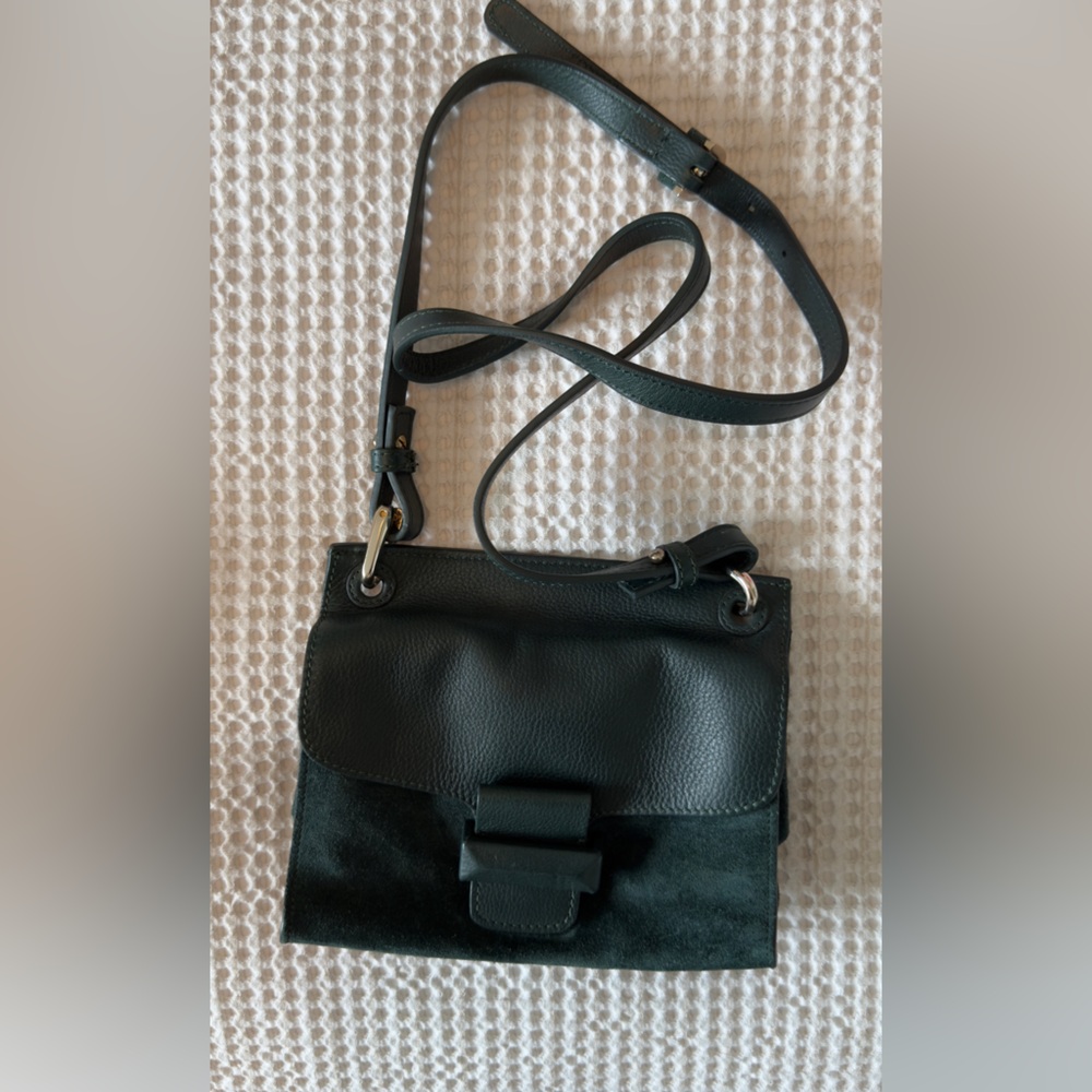 Massimo Dutti Teal Crossbody Bag - Picture 3 of 6